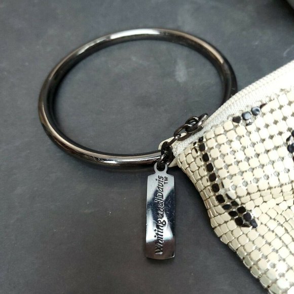 Whiting Davis Mesh Bracelet Bag Pattern Python - Picture 3 of 7